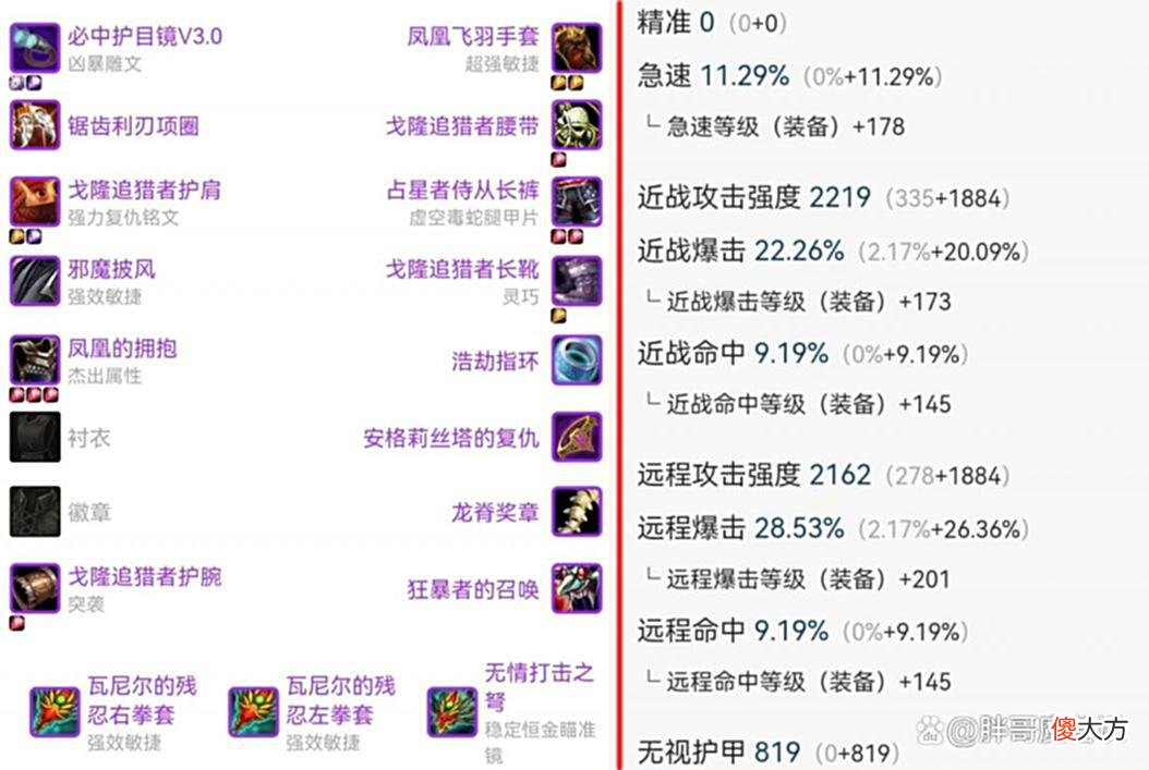 【游戏迷】魔兽TBC：P5休闲猎人毕业配装，一把免费武器是核心，全程1:1输出