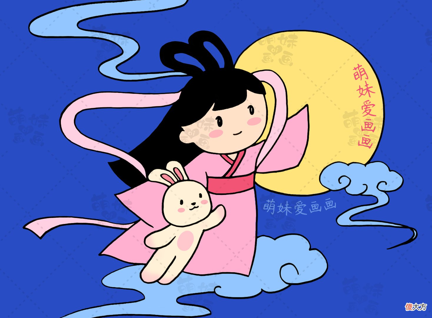 简单漂亮的中秋手抄报简笔画合集 中秋手抄报简笔画简单又漂亮
