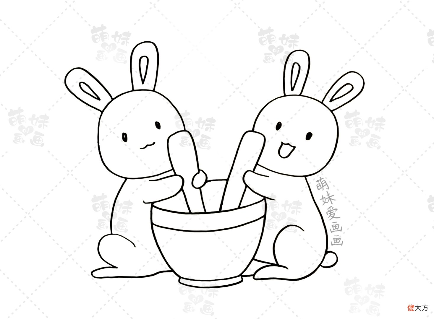简单漂亮的中秋手抄报简笔画合集 中秋手抄报简笔画简单又漂亮