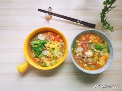 2大碗的鸡蛋番茄荞麦面 西红柿鸡蛋荞麦