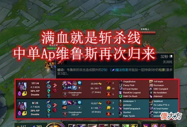 【游戏世界】英雄联盟：曾经的辉煌ap维鲁斯早已不复可行