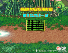 【游戏世界】DNF：一阵雨110级打桩比赛结束！前5名成绩出炉，鬼剑士职业屠榜