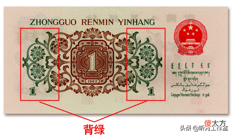 第三套人民币背绿水印一角的真假辨别方法 第三版人民币1角背绿水印怎么看