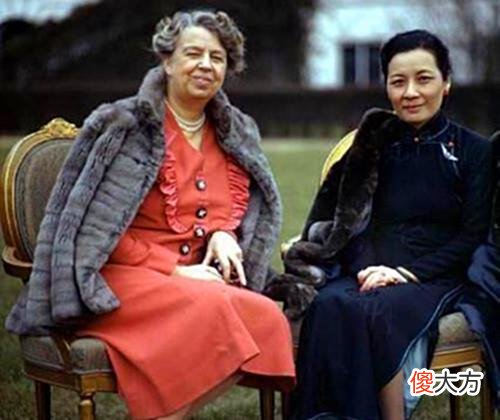 【历史故事】宋美龄珍贵的历史彩色照，彩色照片下的宋美龄，音容相貌更加清晰