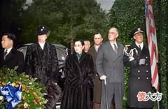 【历史故事】宋美龄珍贵的历史彩色照，彩色照片下的宋美龄，音容相貌更加清晰