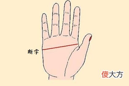 断掌手相算命图解