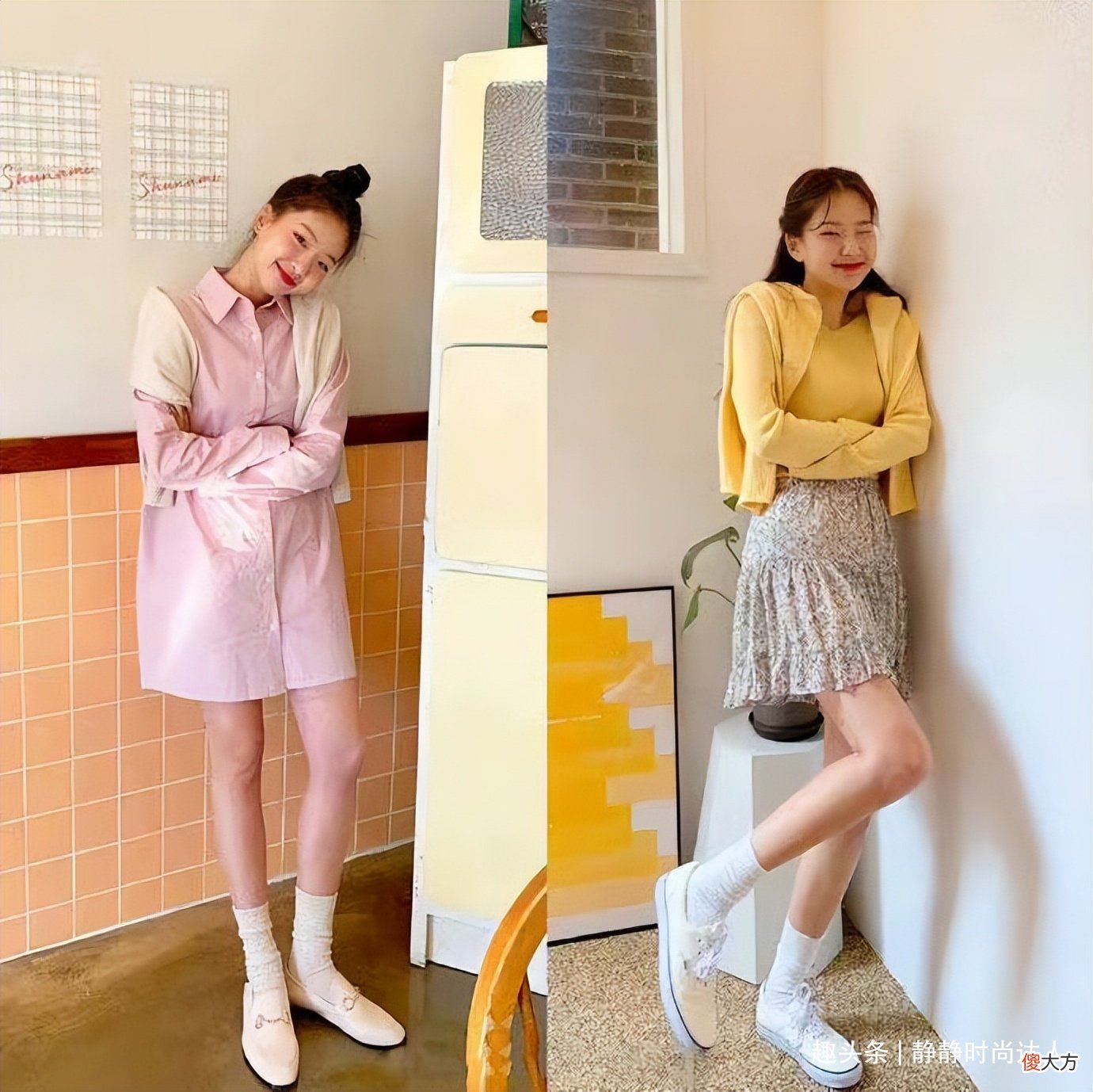 【时尚一点】韩国女人变时尚的秘密：初夏“糖果色”穿搭更亮眼，温柔高级