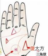 智慧线上有三角纹