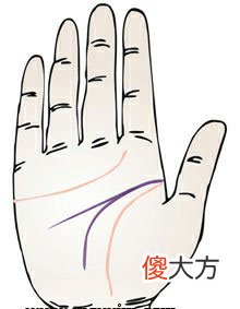 智慧线中间分叉向下