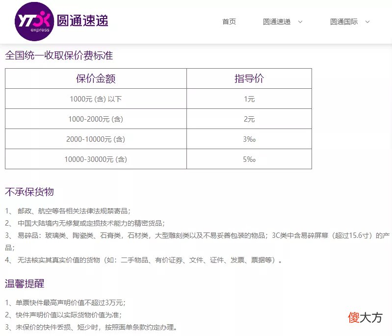 各大快递公司保价费对比来了 快递公司保价费是多少