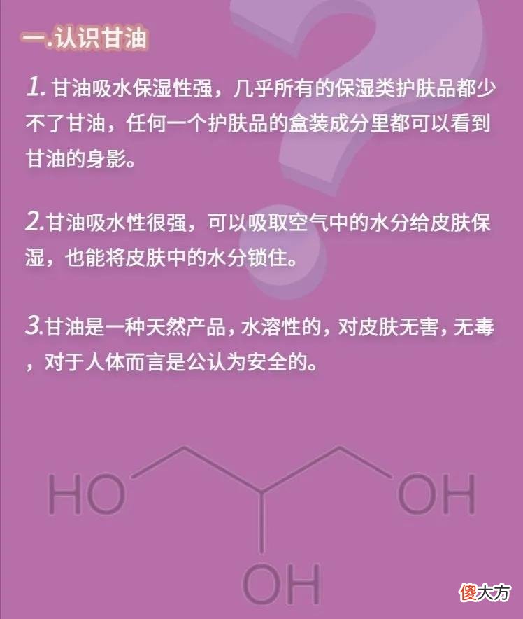 你真的了解甘油吗 你知道甘油