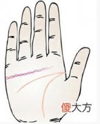 感情线呈锁链状