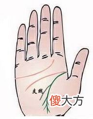 生命线末端有分叉手相图解