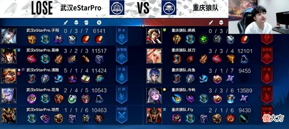 【游戏世界】王者荣耀：赖神解说狼队惨败es，fly：对抗路就是敢打敢拼