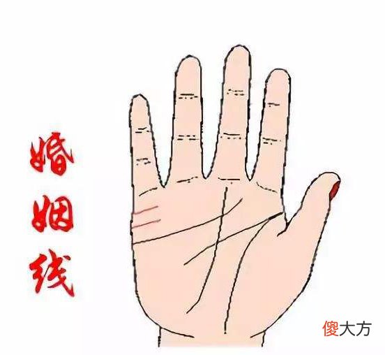 婚姻线图解 婚姻线下垂