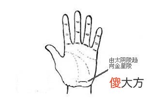 手相 纵欲线「图解」