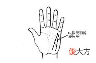 手相 纵欲线「图解」