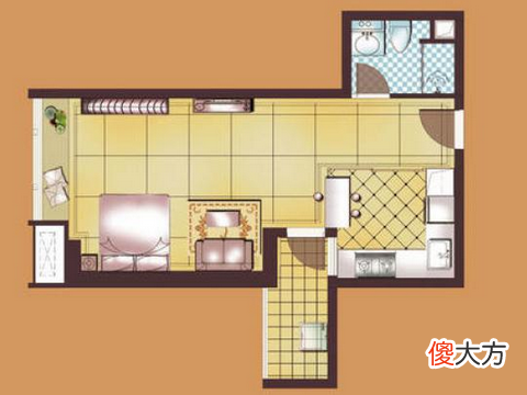 手枪户型风水破解