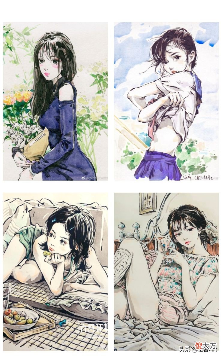 把美少女画成水墨漫画 水墨漫画怎么画