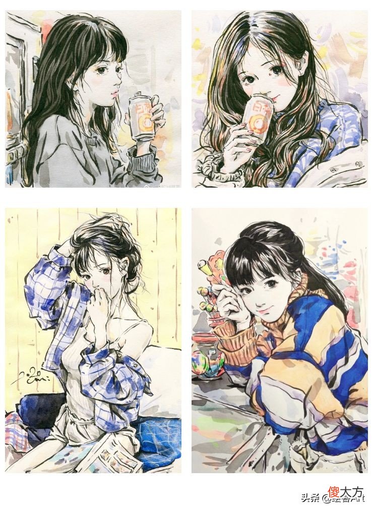 把美少女画成水墨漫画 水墨漫画怎么画