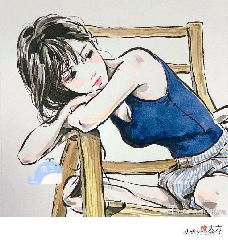 把美少女画成水墨漫画 水墨漫画怎么画
