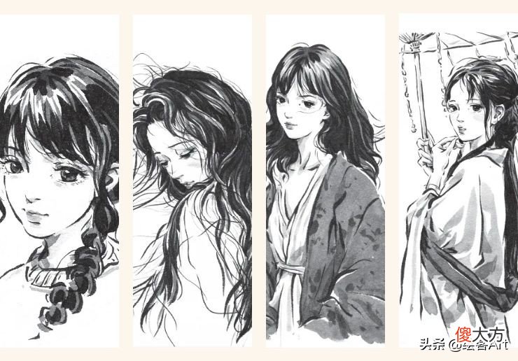 把美少女画成水墨漫画 水墨漫画怎么画