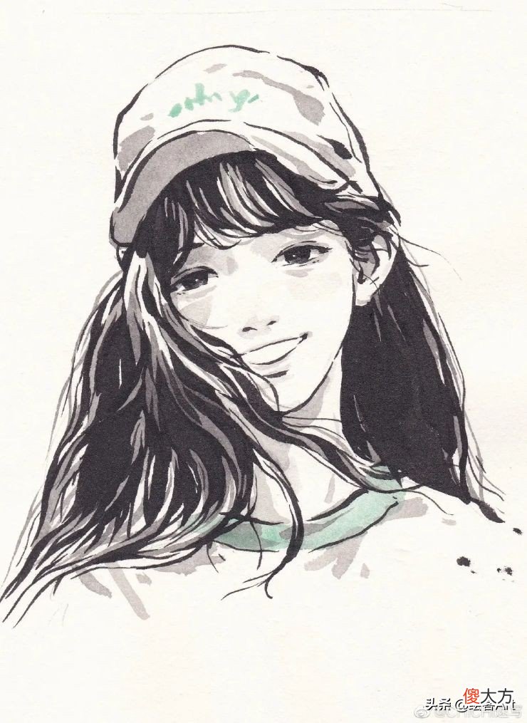把美少女画成水墨漫画 水墨漫画怎么画
