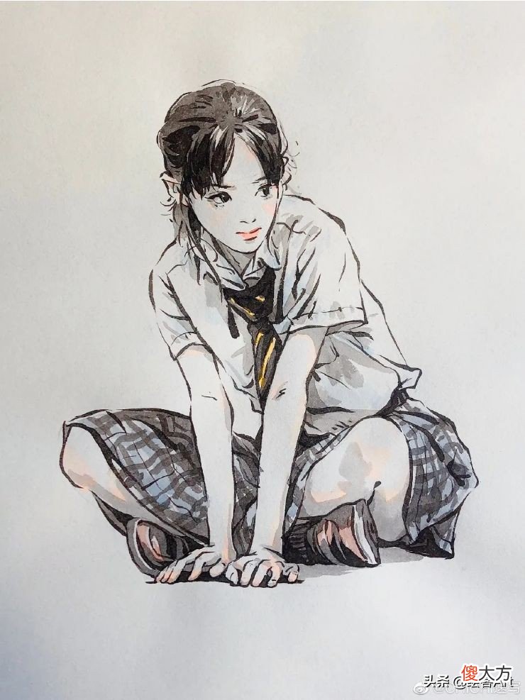 把美少女画成水墨漫画 水墨漫画怎么画