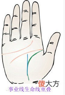事业线生命线重叠表明的意思？