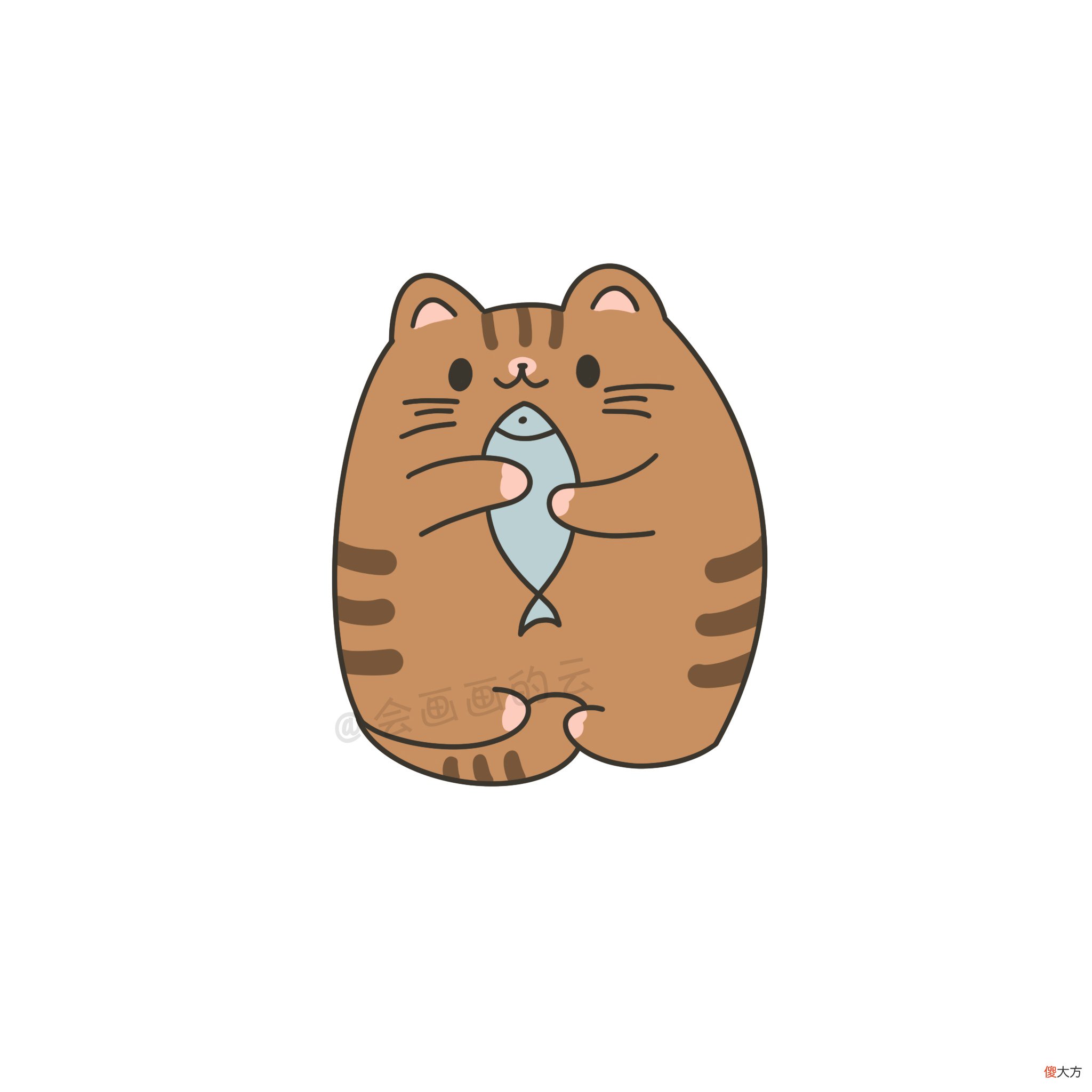 详细图文讲解三款猫咪的画法 猫咪 画法