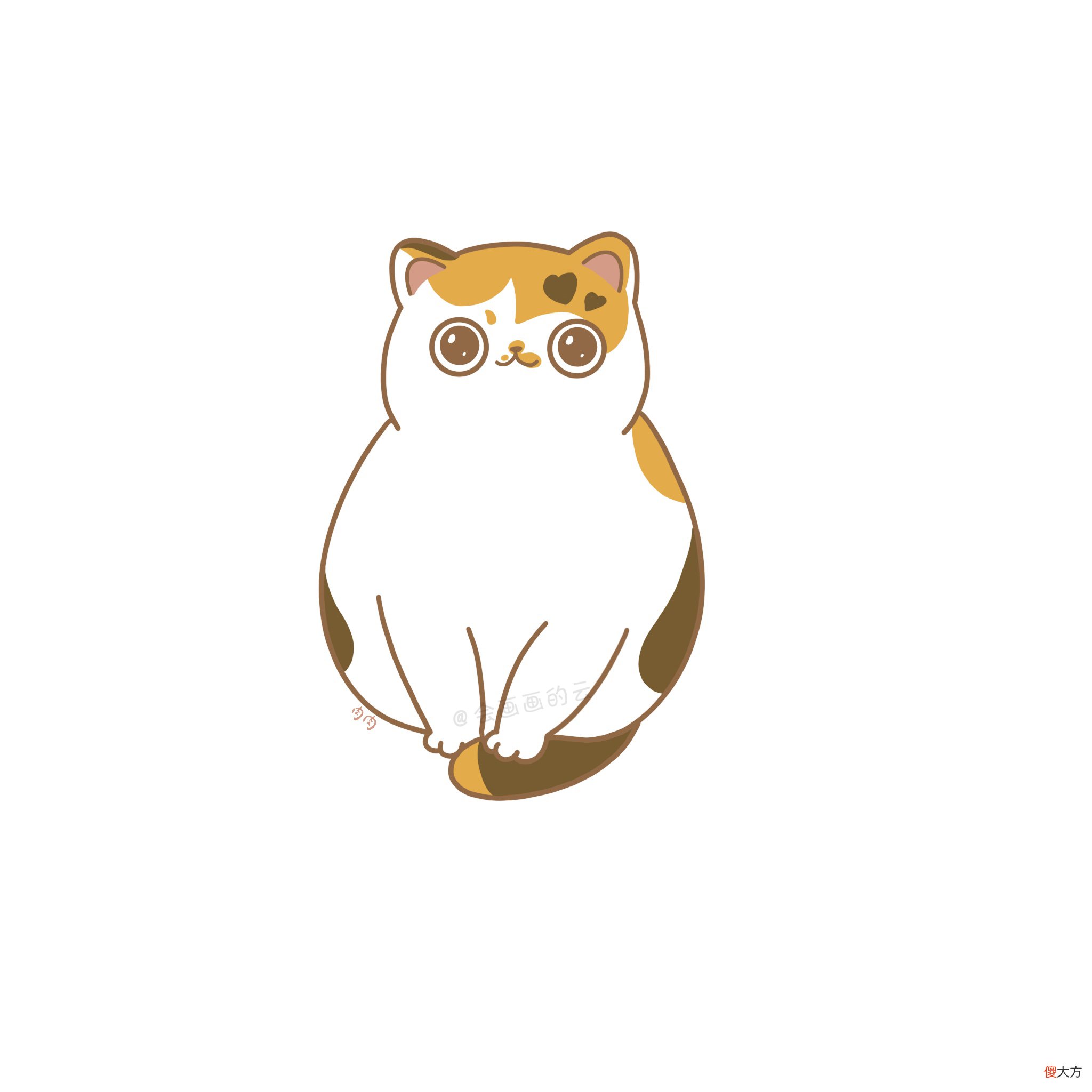详细图文讲解三款猫咪的画法 猫咪 画法