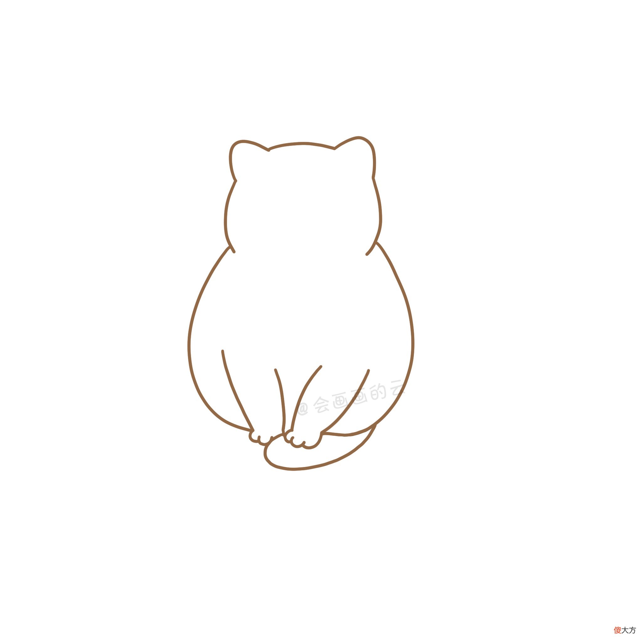 详细图文讲解三款猫咪的画法 猫咪 画法