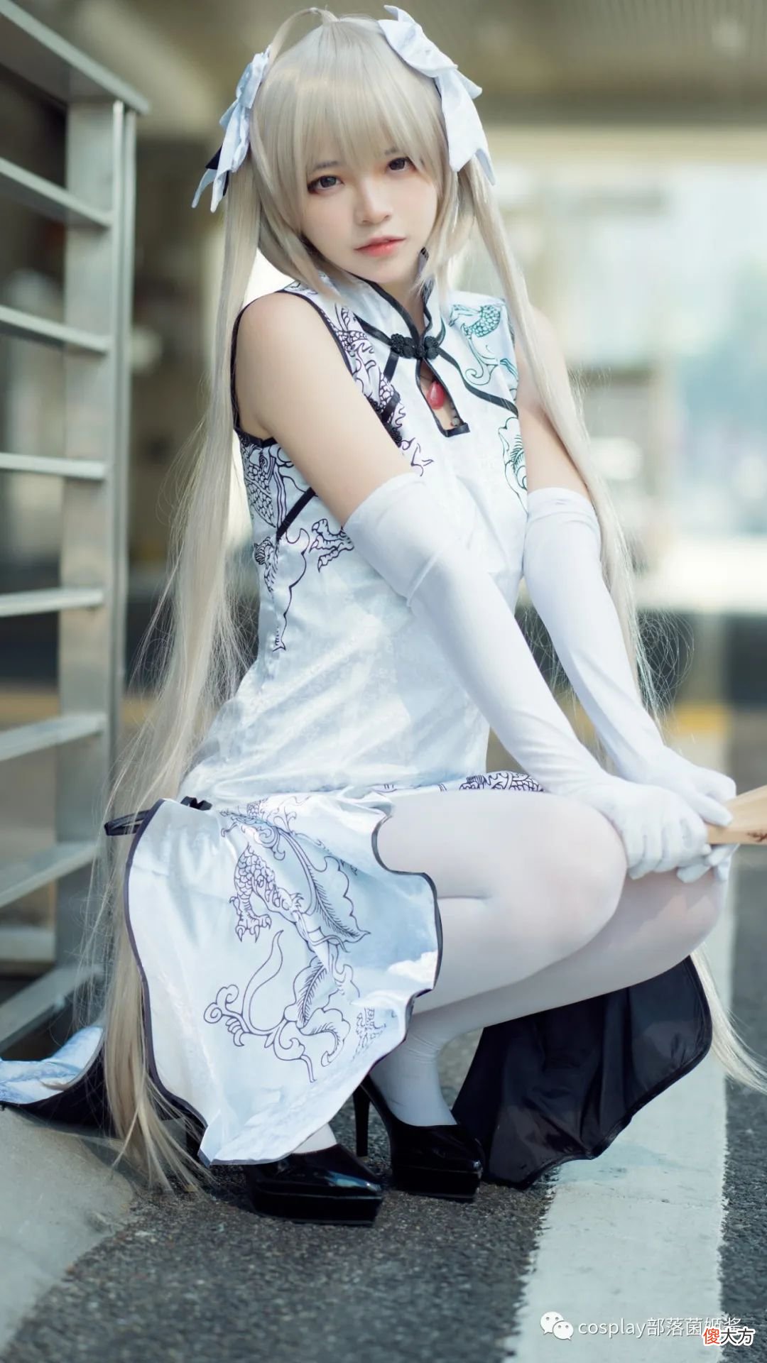【就爱时尚】cos：穹妹旗袍唯美场照@疯了个猫