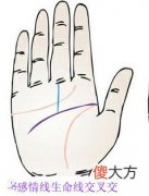 感情线生命线交叉代表了什么？