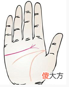 感情线的尾端出现三叉状是什么意思？