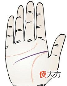 智慧线横越过手掌是什么意思？