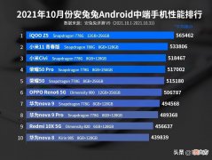 10月中端手机性能榜 10月手机性能排行榜