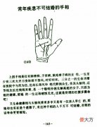 常年疾患不可结婚的手相