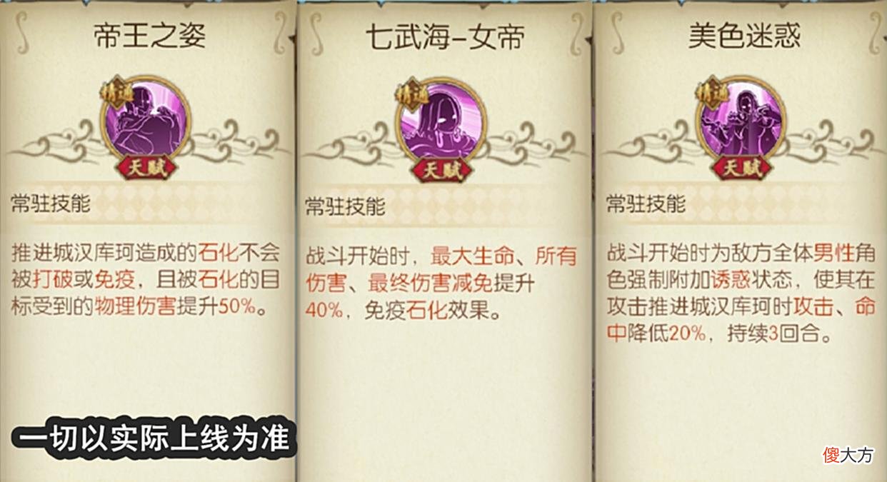 【游戏世界】燃烧意志：推女帝觉醒第二波天赋、技能，一切以实际上线为准