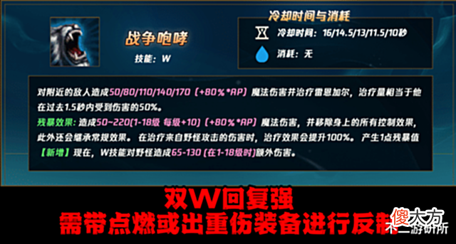 【游戏世界】LOL: 上单狮子狗太强不知道怎么打? 剖析强势教你轻松一级反杀!