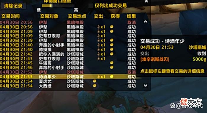 【游戏世界】魔兽怀旧服：蛋刀10万喊不到老板，法师5000买走附魔，排骨人大怒