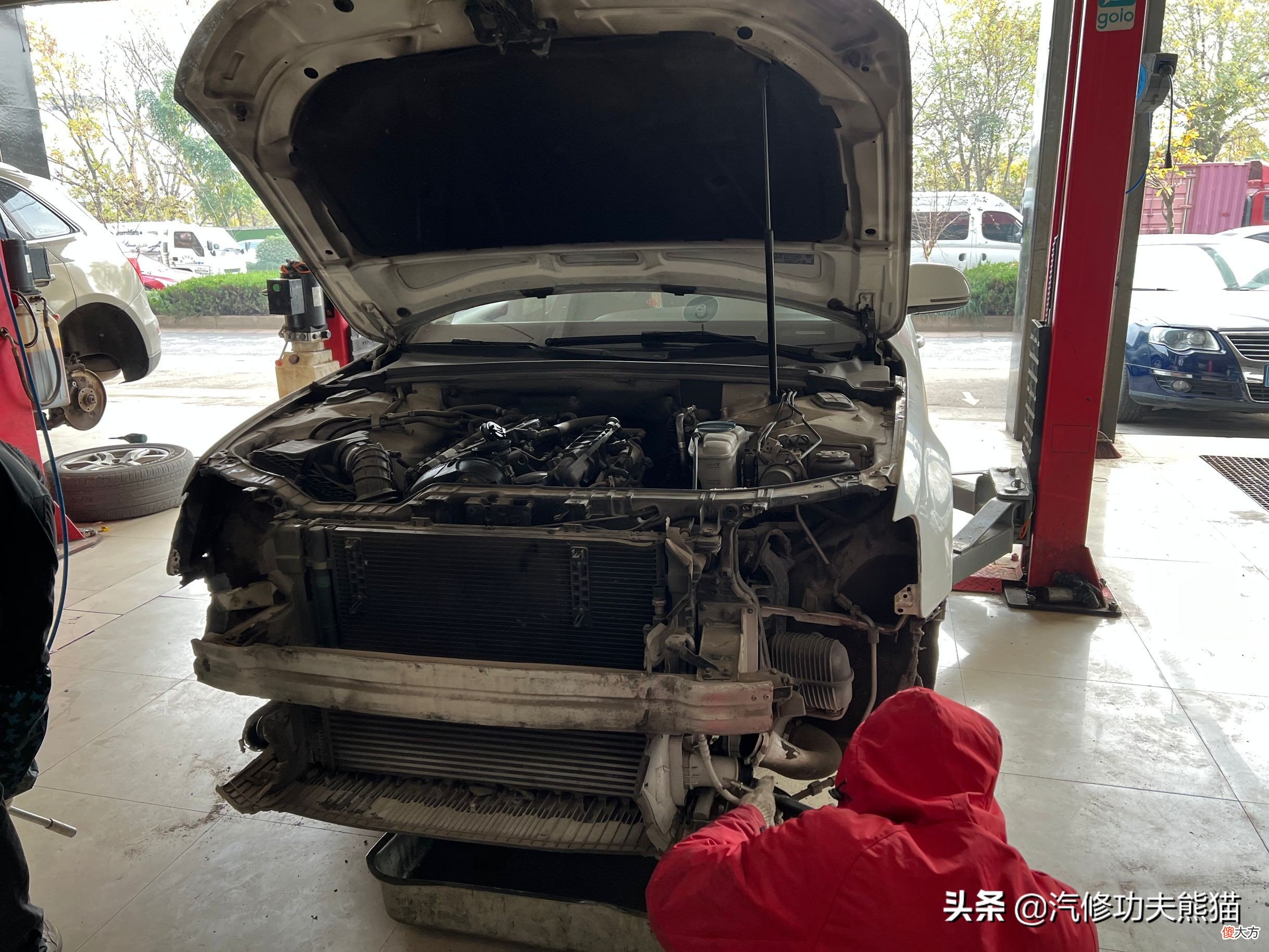 翻新一台烧机油的事故奥迪A4 新款奥迪a4烧机油