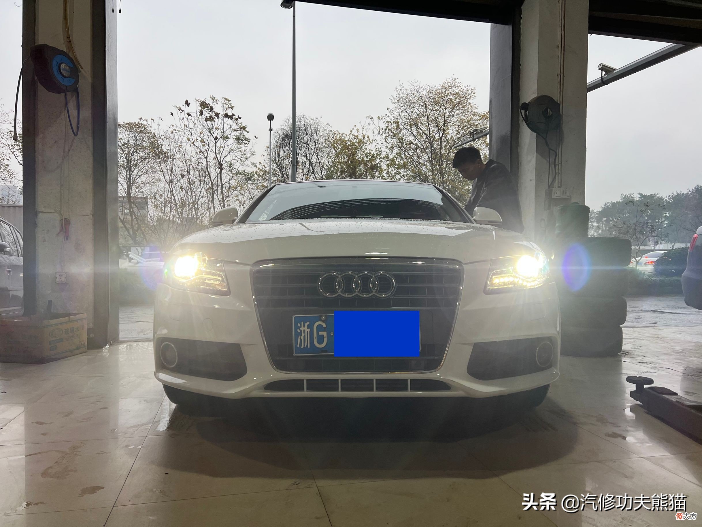 翻新一台烧机油的事故奥迪A4 新款奥迪a4烧机油