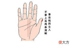看手相算命图解之女性的富贵命