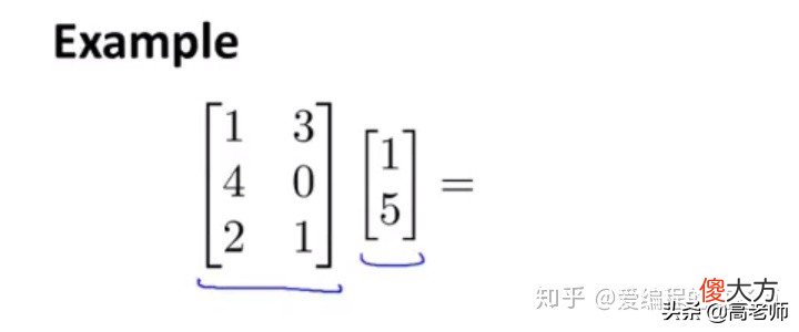 矩阵和向量乘法 矩阵乘法和向量乘法