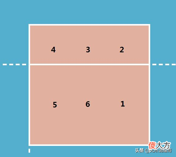 排球比赛中的球员位置 排球比赛球员位置图