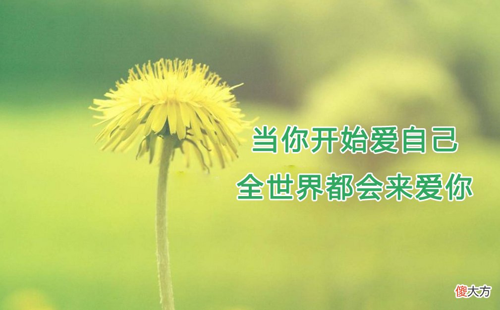先记得好好爱自己 要记得好好爱自己