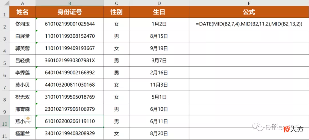 看看身份证号能判断出多少信息吧 身份证号码可以看出