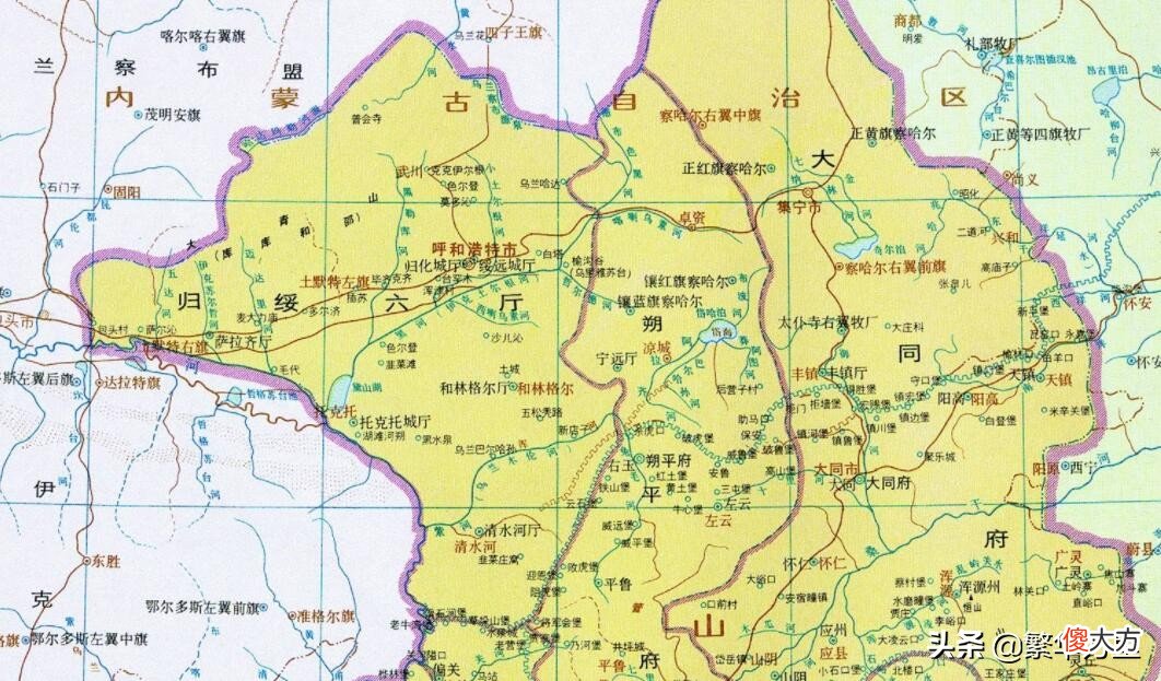 山西与内蒙古的区划变动 山西与内蒙古的区划调整