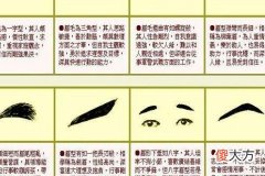 男人富贵眉毛看相图解